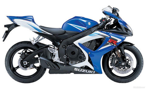 06 gsxr 750 blue and white model gas tank