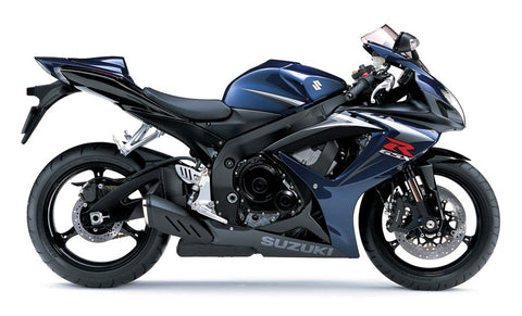 07 gsxr 750 blue and black model gas tank