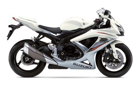 09 gsxr 750 white and silver model gas tank