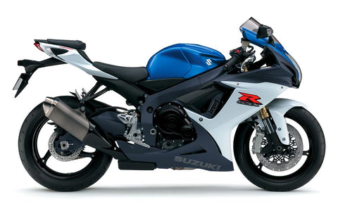 2011 gsxr 750 blue and white model gas tank