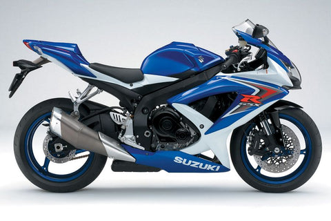 08 gsxr 750 blue and white model gas tank